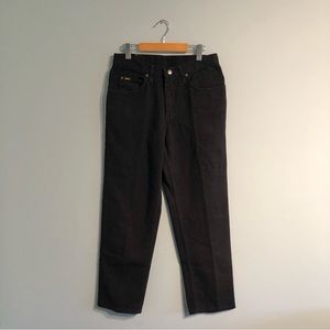 Lee High Rise Relaxed Straight Leg Black Jeans